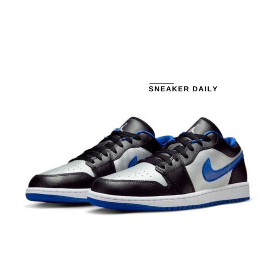 giày air jordan 1 low 'black game royal' 553558-007