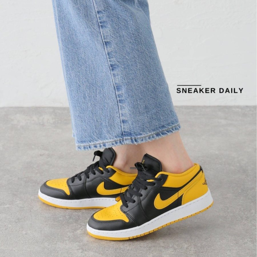 giày air jordan 1 low gs 'yellow ochre' 553560-072