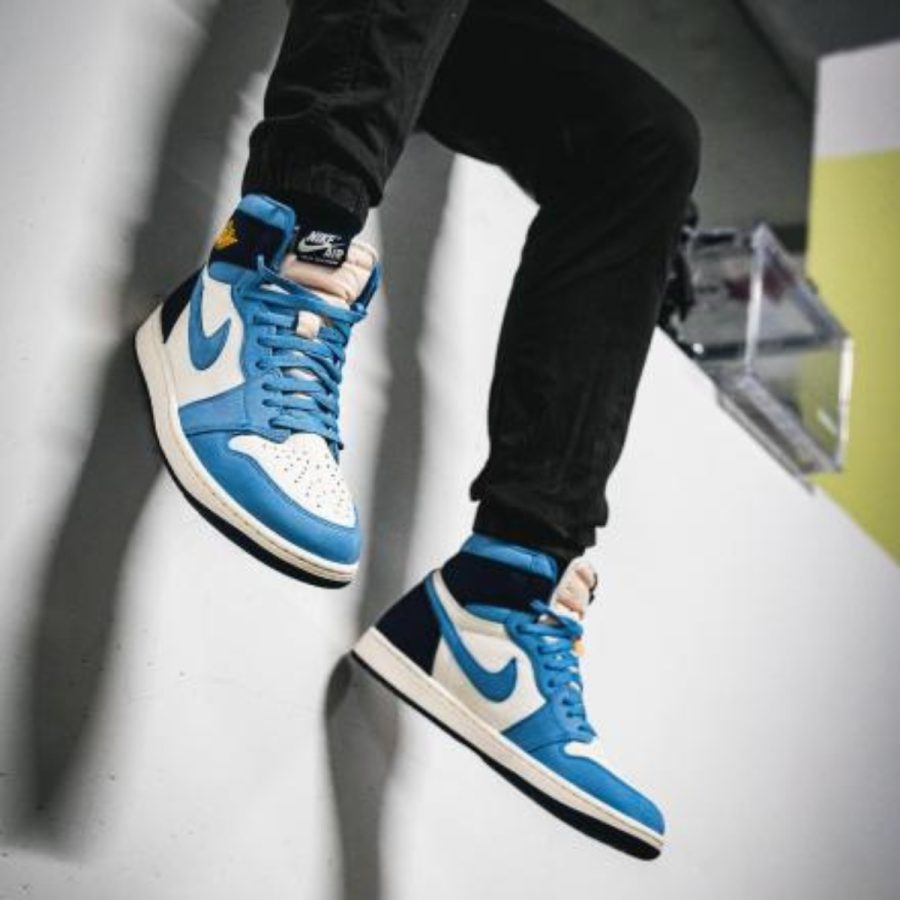 giày air jordan 1 retro high og 'university blue midnight navy' (wmns) fd2596-400