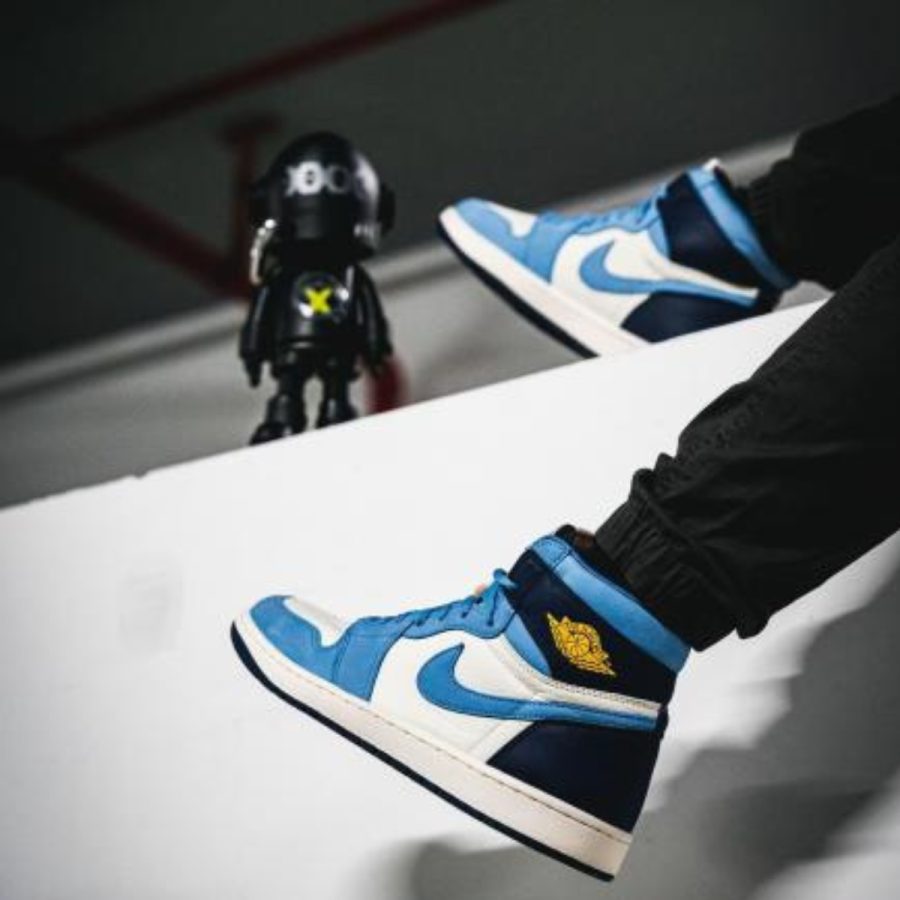 giày air jordan 1 retro high og 'university blue midnight navy' (wmns) fd2596-400