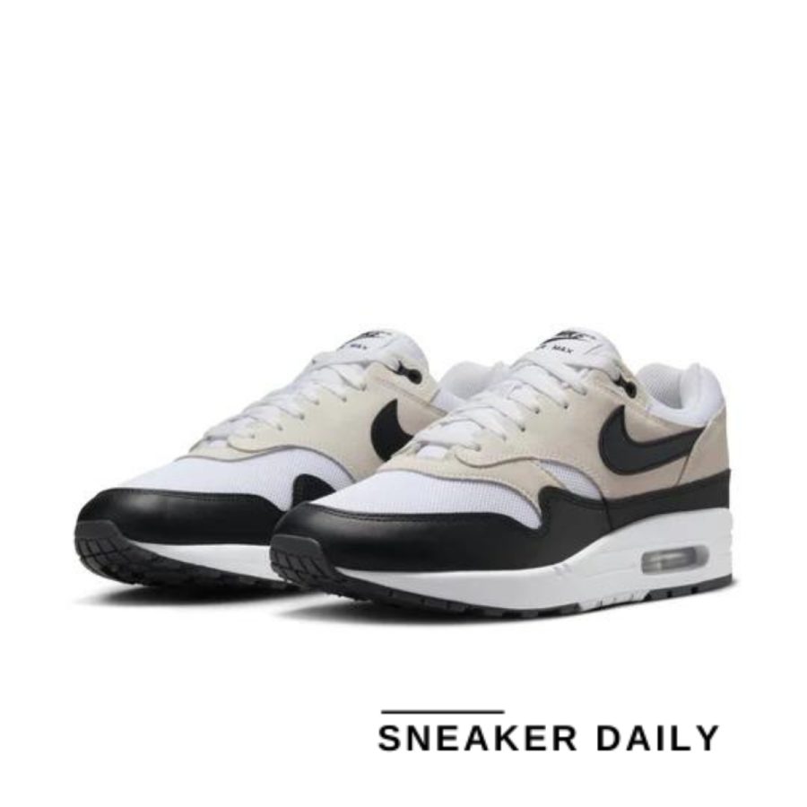 giày nike air max 1 essential 'white black' fz5808-101