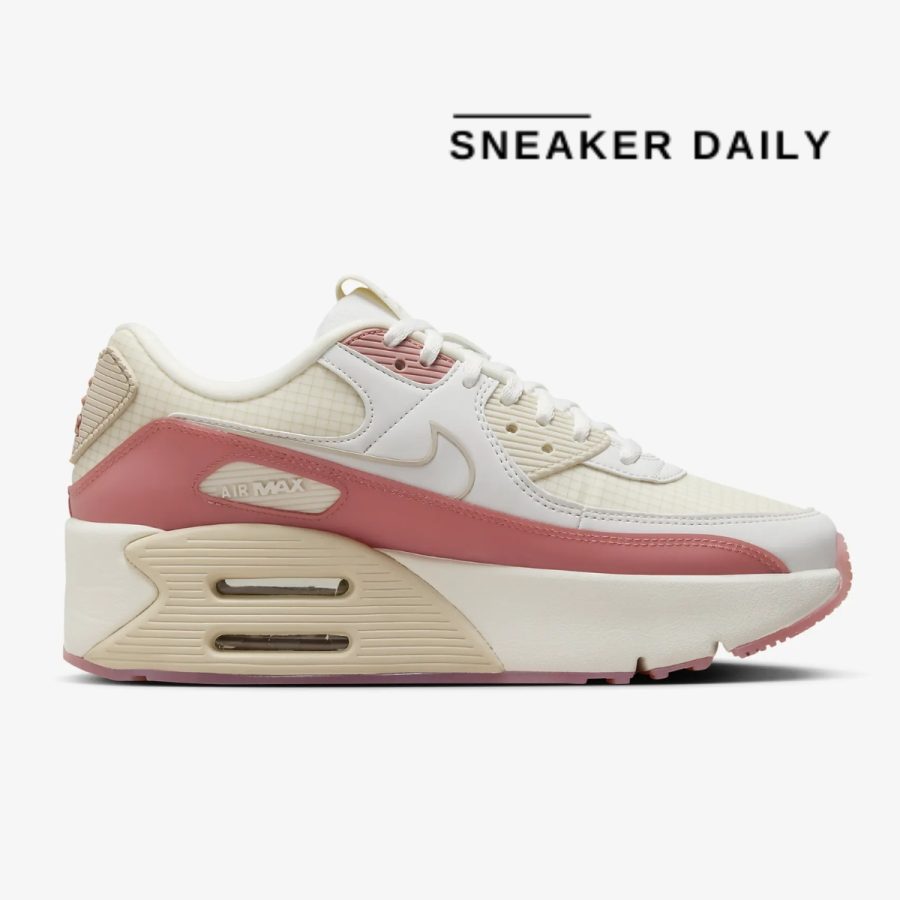 giày nike wmns air max 90 lv8 'sail red stardust' hf0782-101