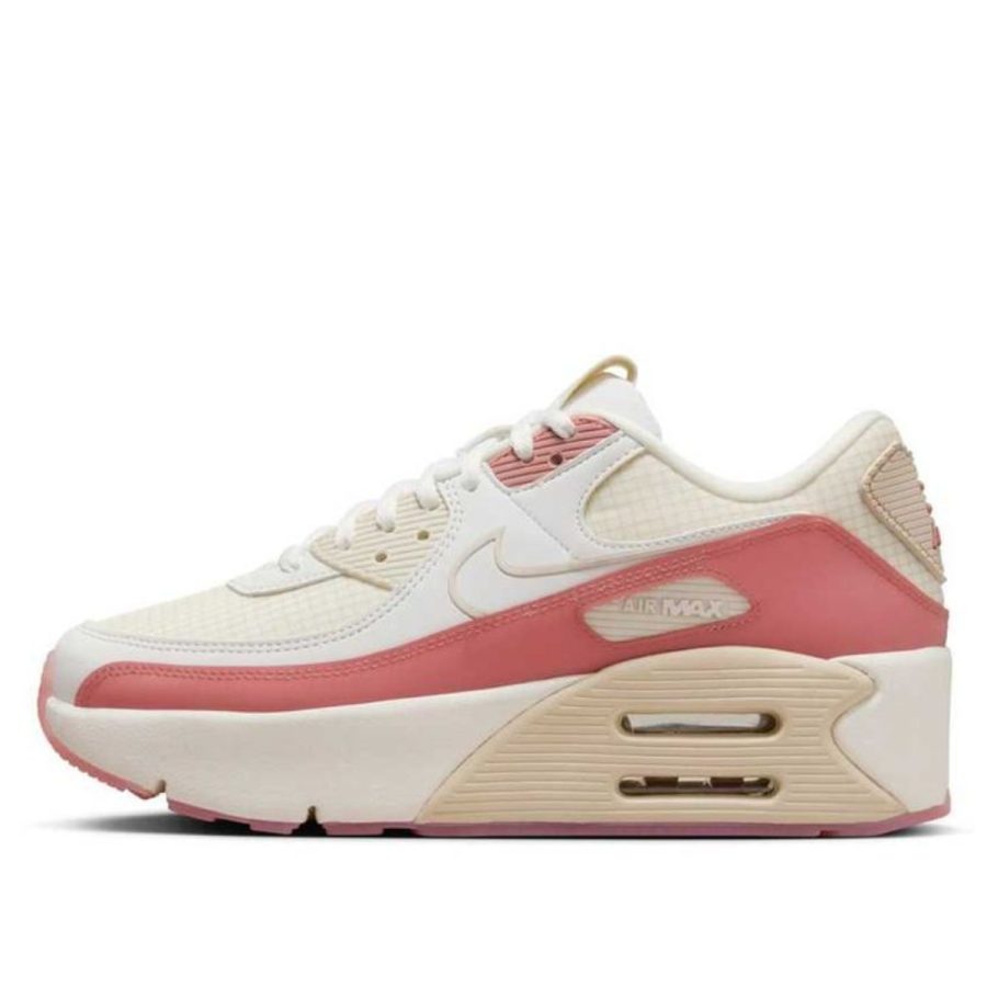 giày nike air max 90 lv8 'sail red stardust' hf0782-101