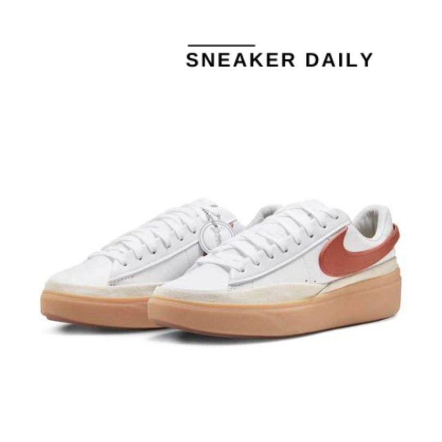 giày nike blazer phantom low 'dark russet gum' hf3119-100