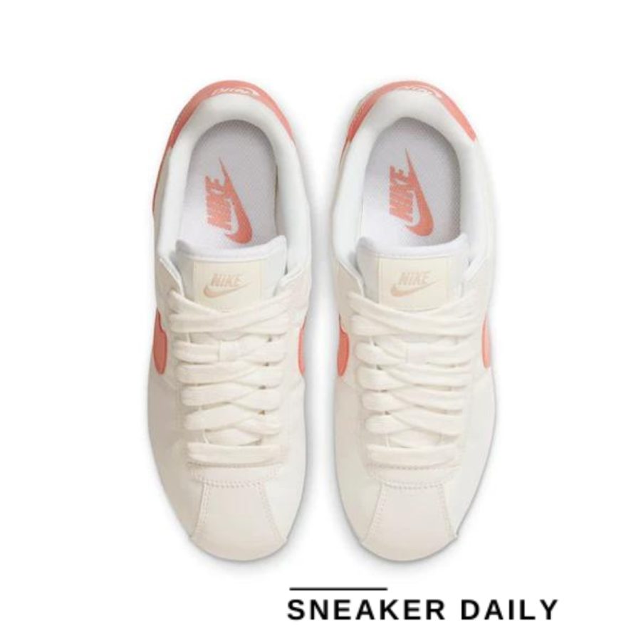giày nike cortez textile 'sail red stardust' (wmns) hm3697-161