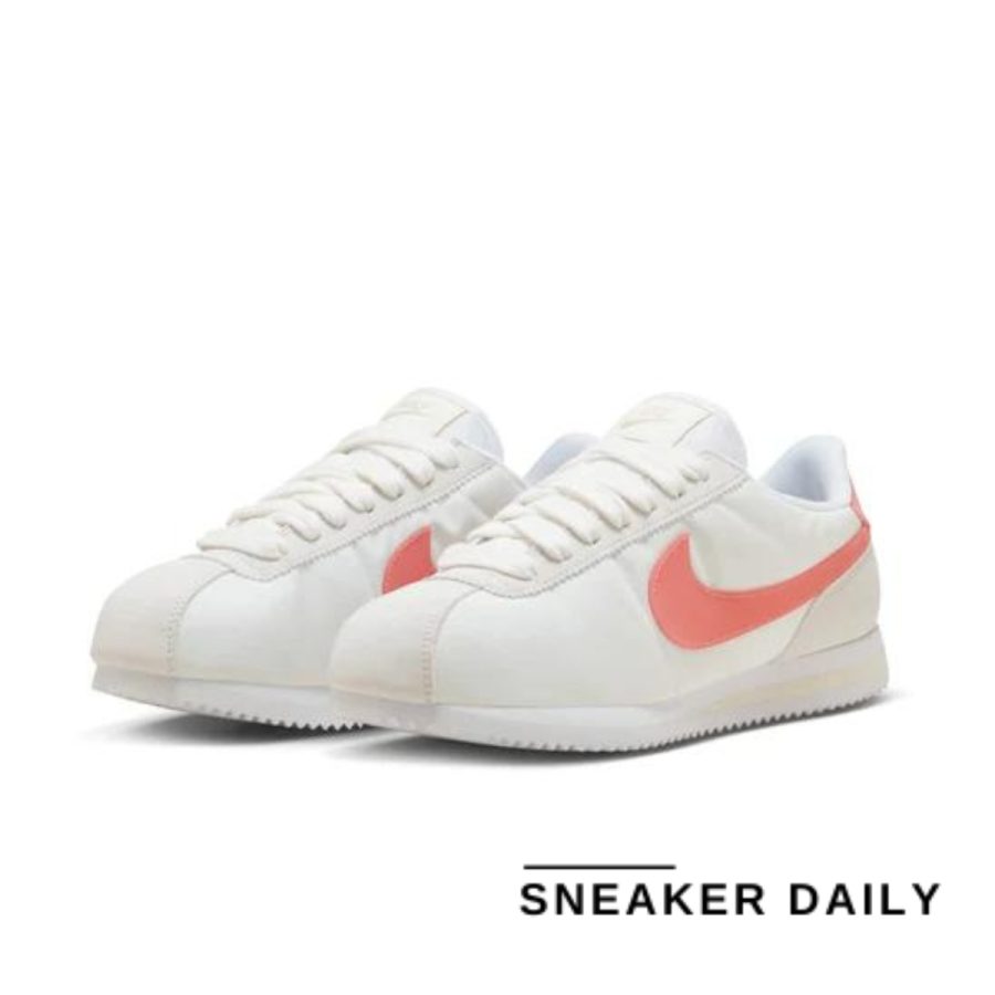 giày nike cortez textile 'sail red stardust' (wmns) hm3697-161