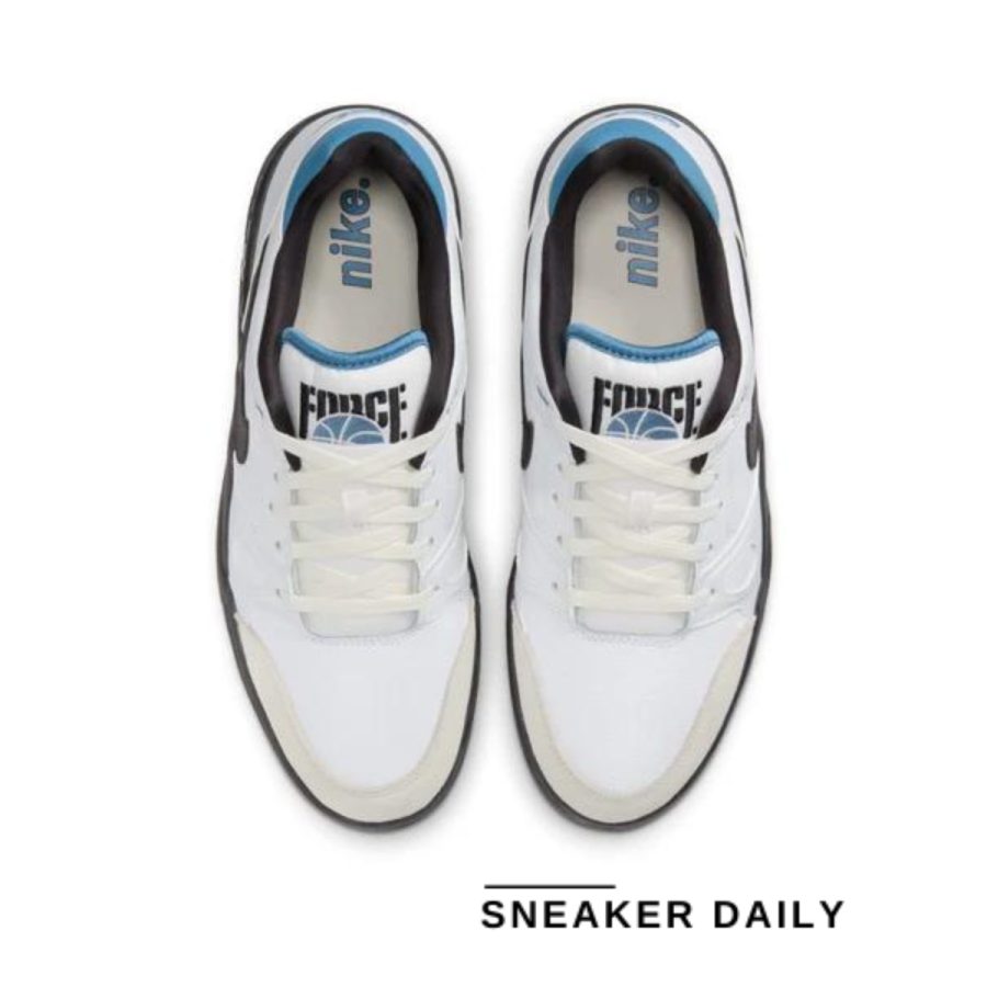 giày nike full force low 'white black aegean storm' hj7262-100