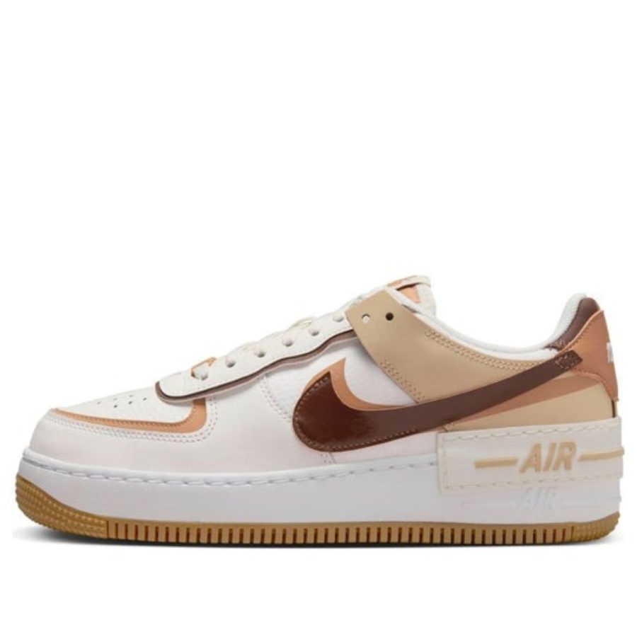 giày (wmns) nike air force 1 shadow 'sail cacao wow gum' dz1847-106