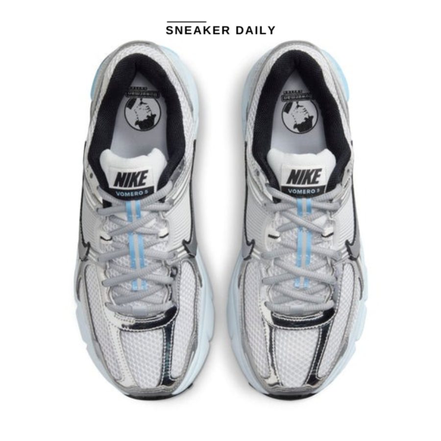 giày (wmns) nike air zoom vomero 5 'metallic silver blue tint' hf1877-100