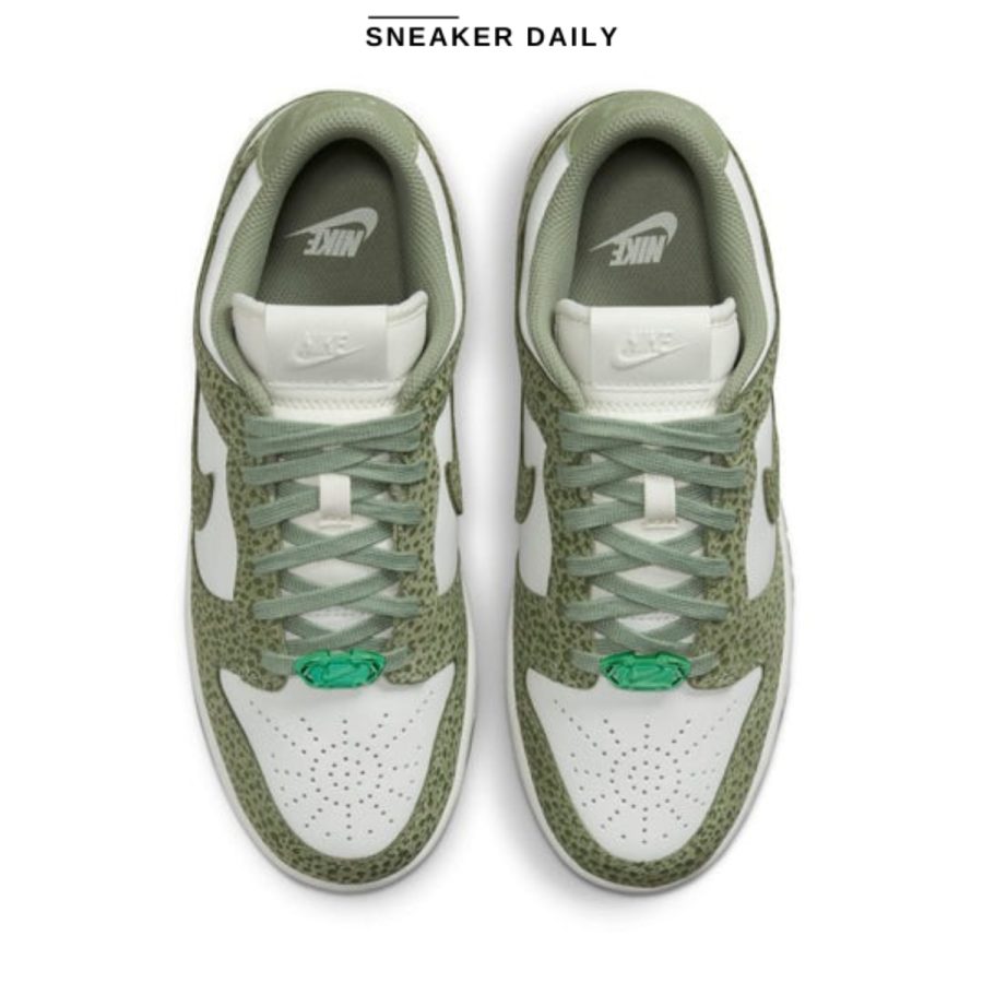 giày (wmns) nike dunk low 'safari print pack - honeydew' fv6516-300