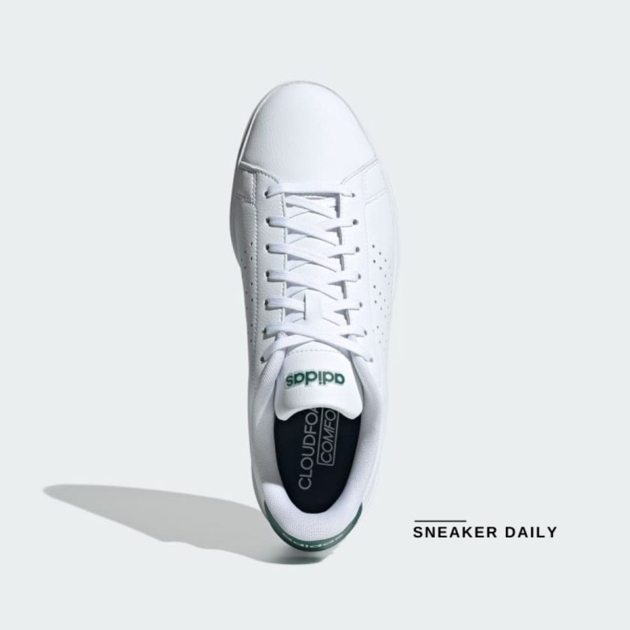 giày adidas advangtage 2.0 'cloud white/collegiate green' ig9166