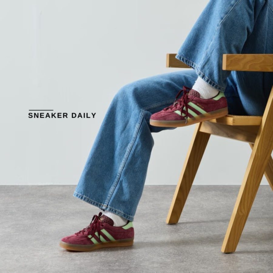 giày adidas gazelle indoor 'red semi green spark' ih7487