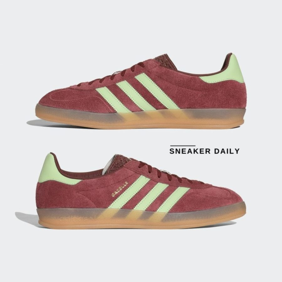 giày adidas gazelle indoor 'red semi green spark' ih7487