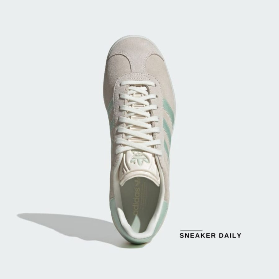 giày adidas gazelle 'off white / linen green met.' ig4398