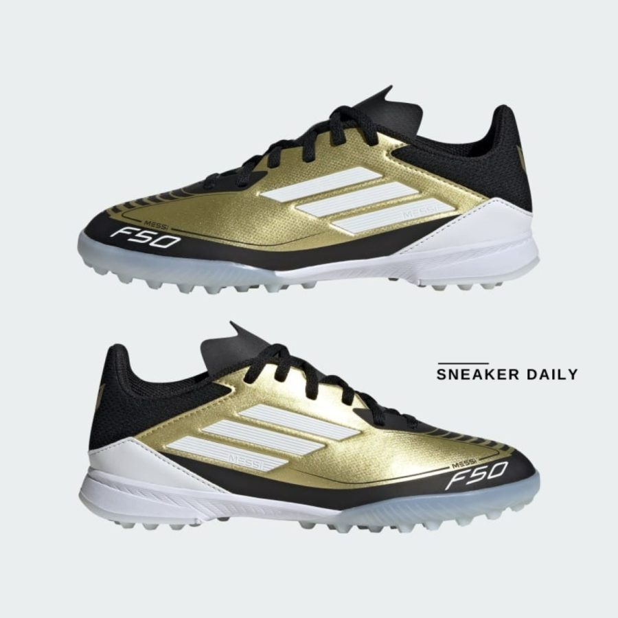 giày adidas messi f50 league turf boots 'gold metallic' ig9277