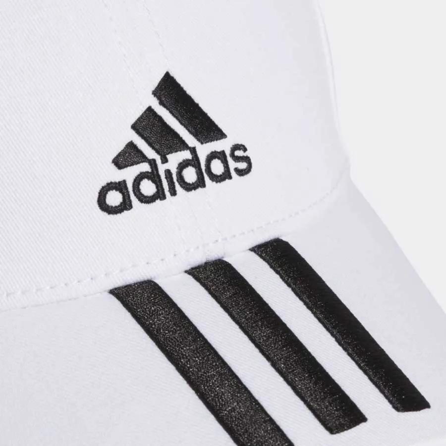 mũ adidas vải twill 3 sọc màu trắng size 54-56 fq5411