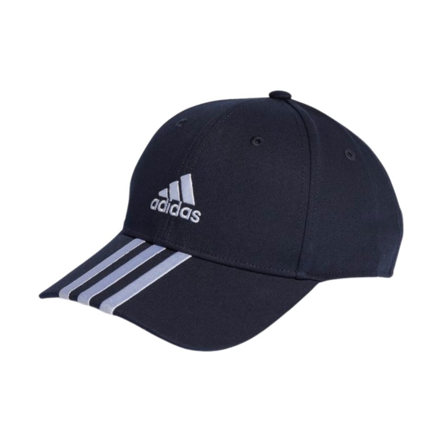 mũ adidas 3-stripes cotton twill baseball cap - black ii3510