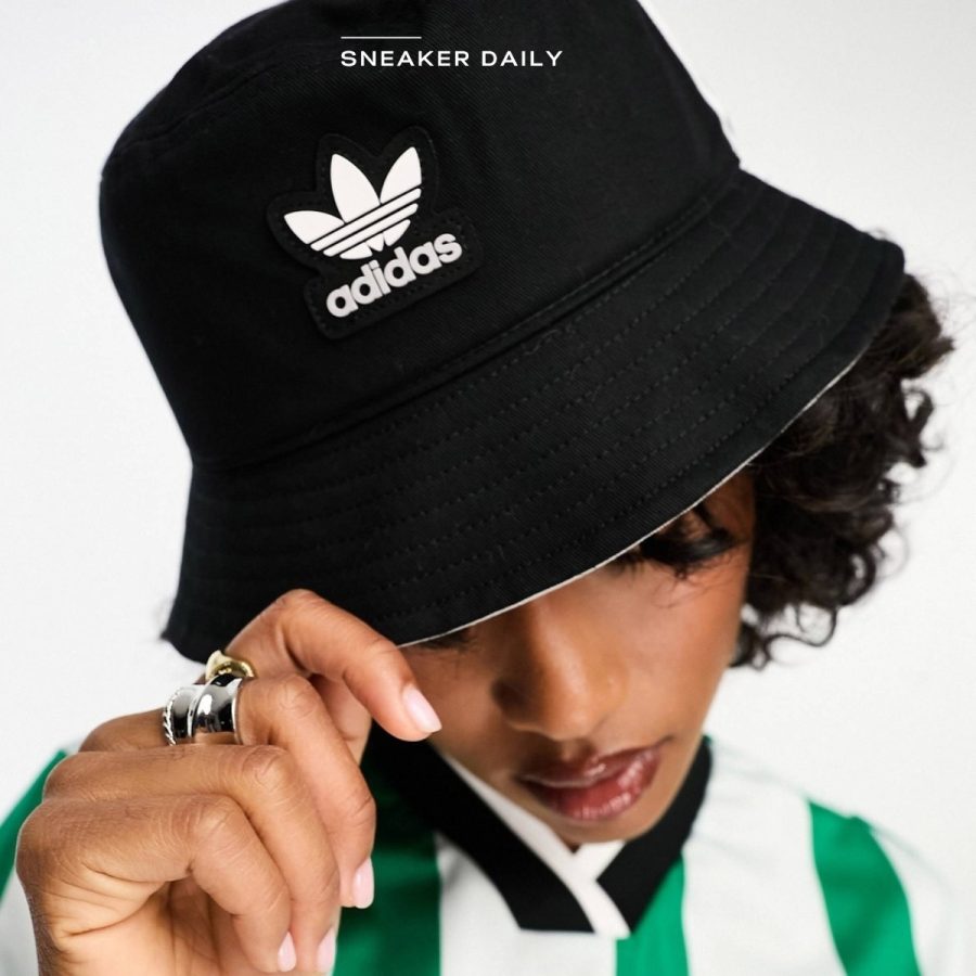 mũ adidas adicolor classic stonewashed bucket hat - black ii0744