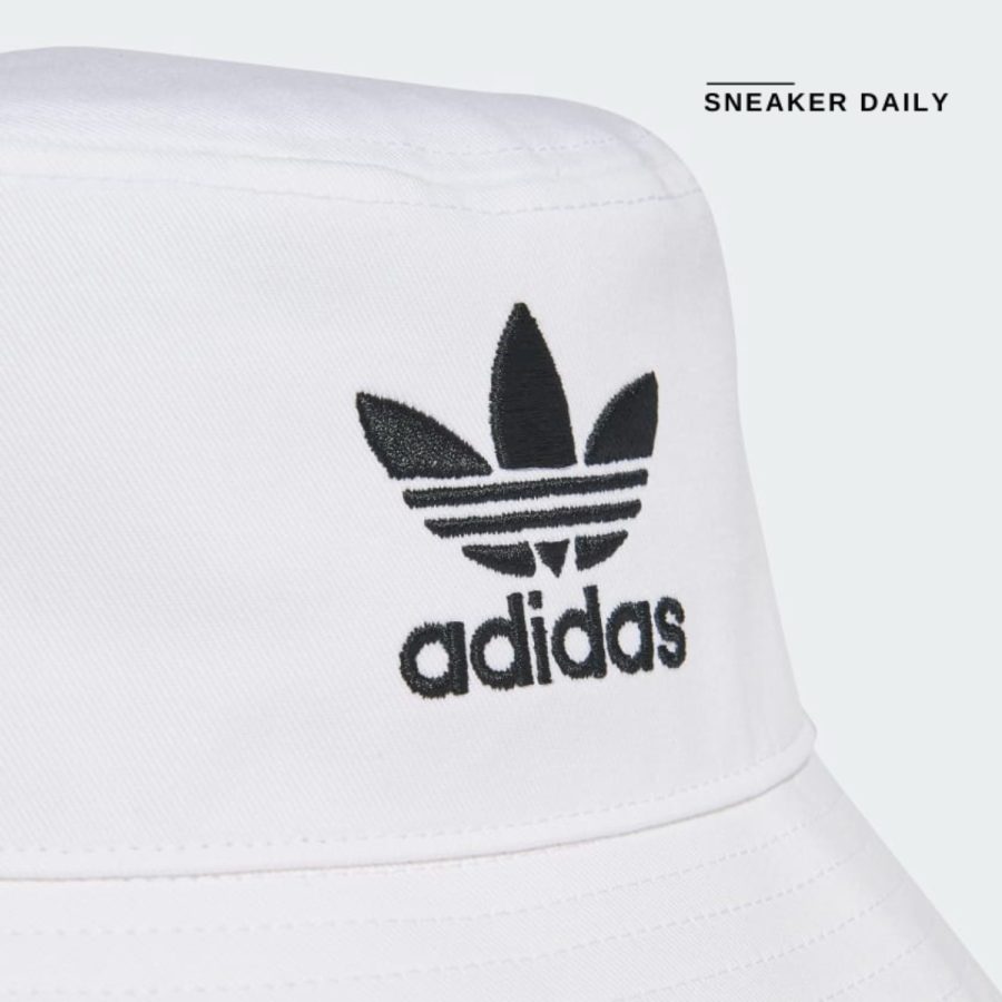 mũ adidas adicolor trefoil bucket hat - white fq4641