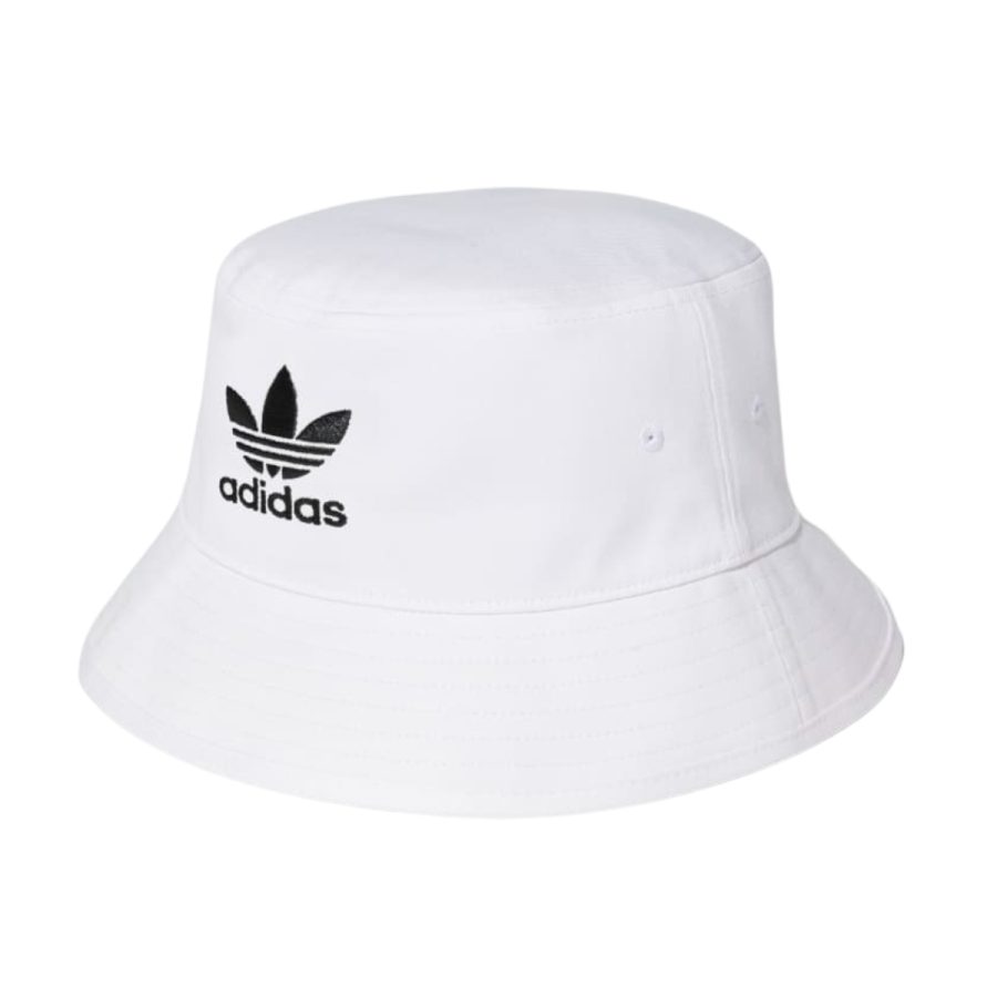 mũ adidas adicolor trefoil bucket hat - white fq4641