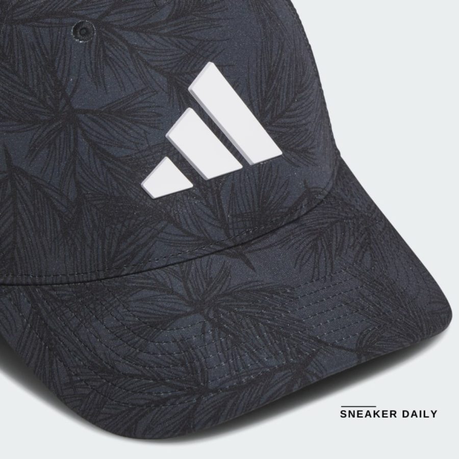 mũ adidas tour print snapback hat - black iw9156