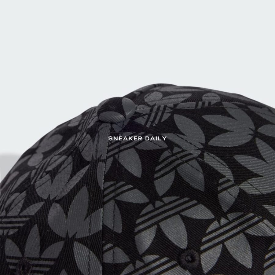 mũ adidas trefoil monogram cap - black je4216