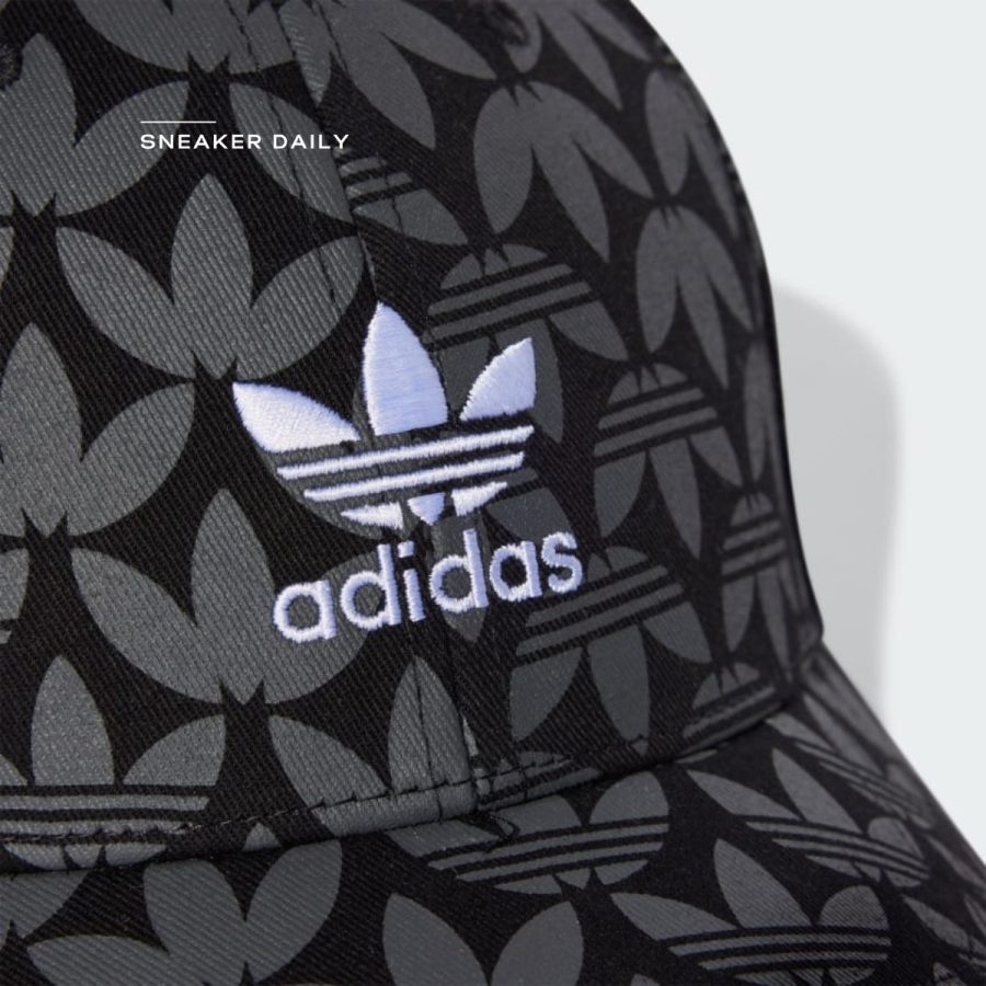 mũ adidas trefoil monogram cap - black je4216