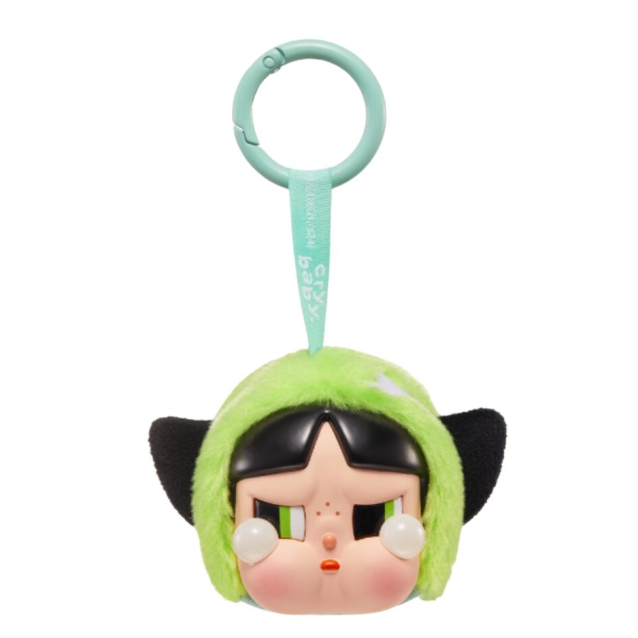 pop mart crybaby × powerpuff girls series vinyl face plush blind box buttercup