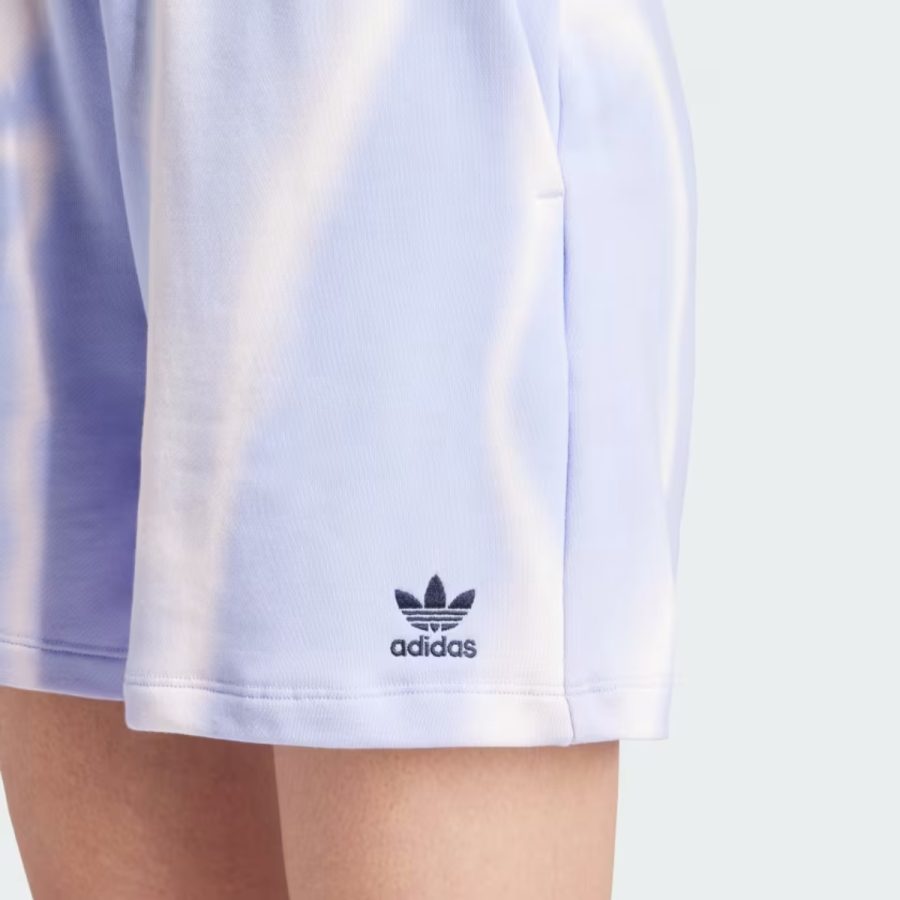 quần adidas dye allover print sweat shorts purple is2491