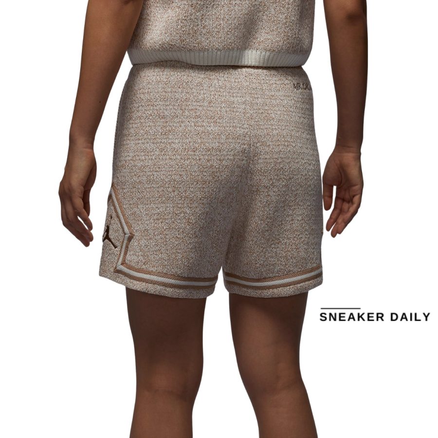 quần jordan women's knit shorts fv7117-133