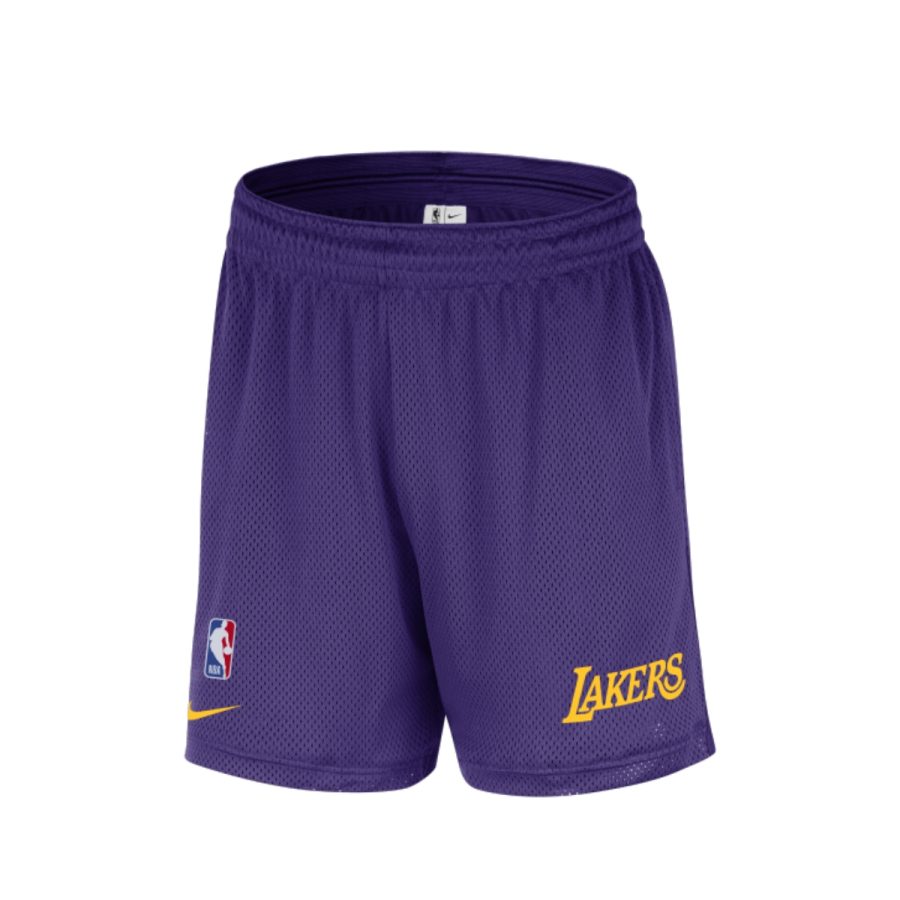 quần nike los angeles lakers nba men's mesh shorts fq3394-504