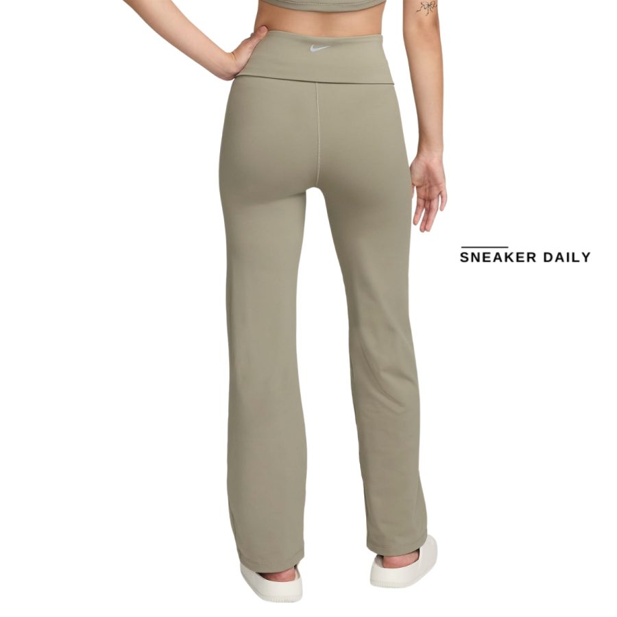 quần nike one women's dri-fit high waist foldover pants fv7849-320