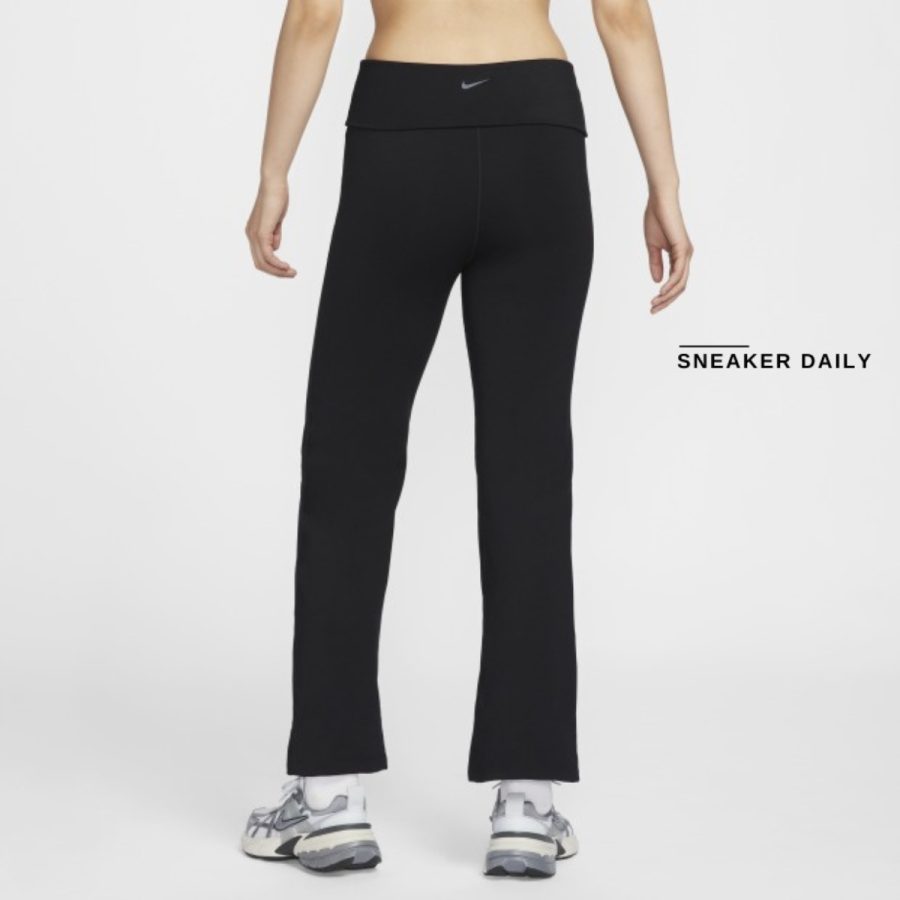 quần nike one women's dri-fit high-waisted fold-over trousers fv7849-010