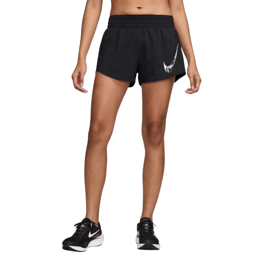 quần nike one women's dri-fit mid-rise brief-lined graphic shorts fv6365-010