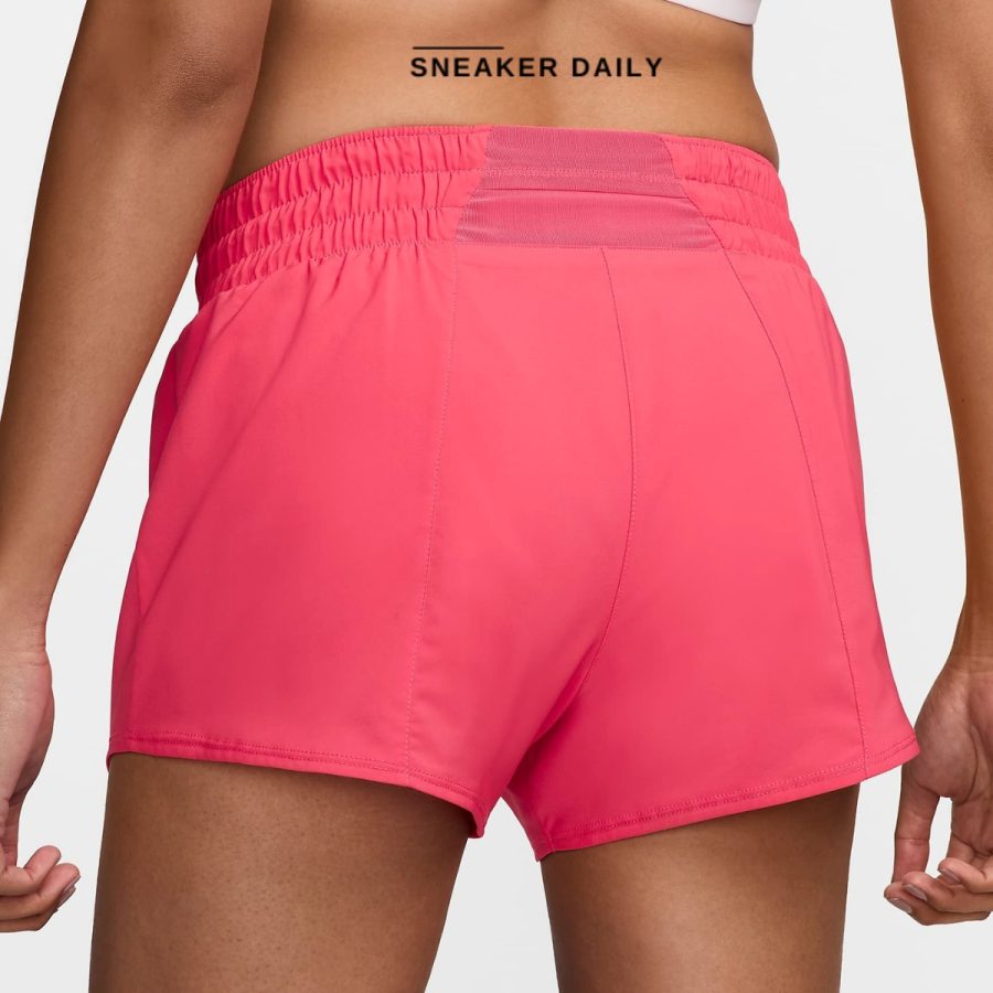 quần nike one women's dri-fit mid-rise brief-lined graphic shorts fv6365-629