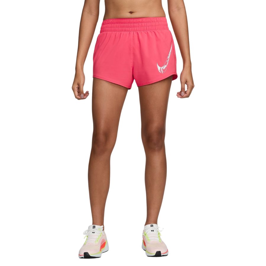 quần nike one women's dri-fit mid-rise brief-lined graphic shorts fv6365-629