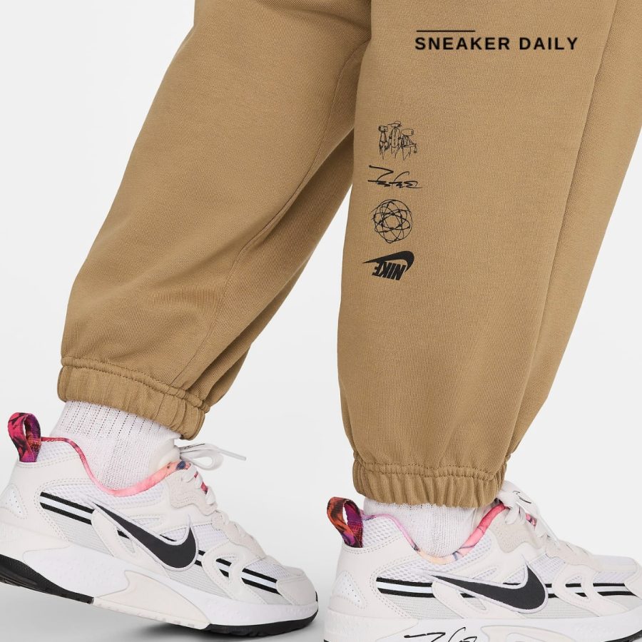 quần nike sportswear breaking women's mid-rise oversized french terry pants fz0255-224