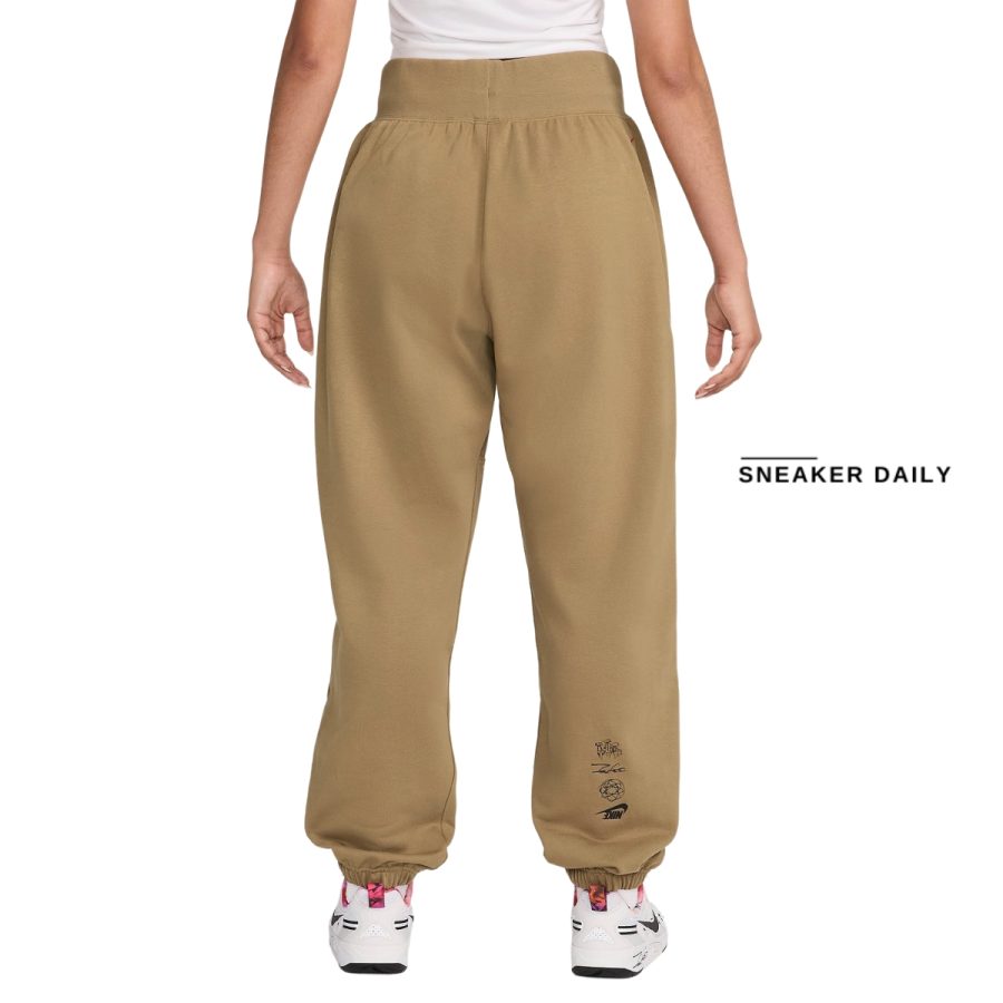 quần nike sportswear breaking women's mid-rise oversized french terry pants fz0255-224