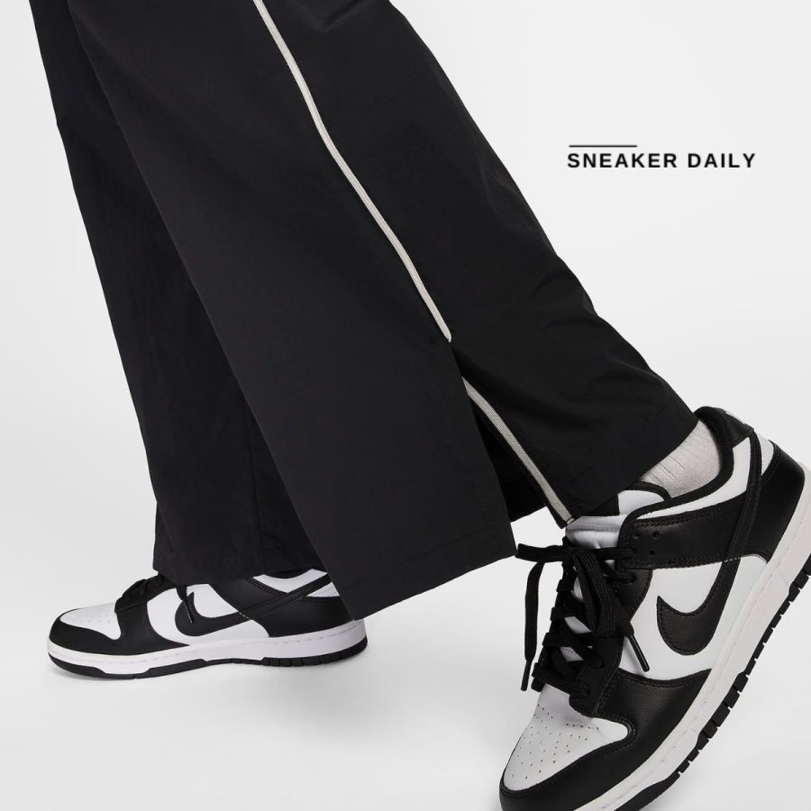 quần nike sportswear collection women's mid-rise repel asymmetrical-waist trousers fv7542-010