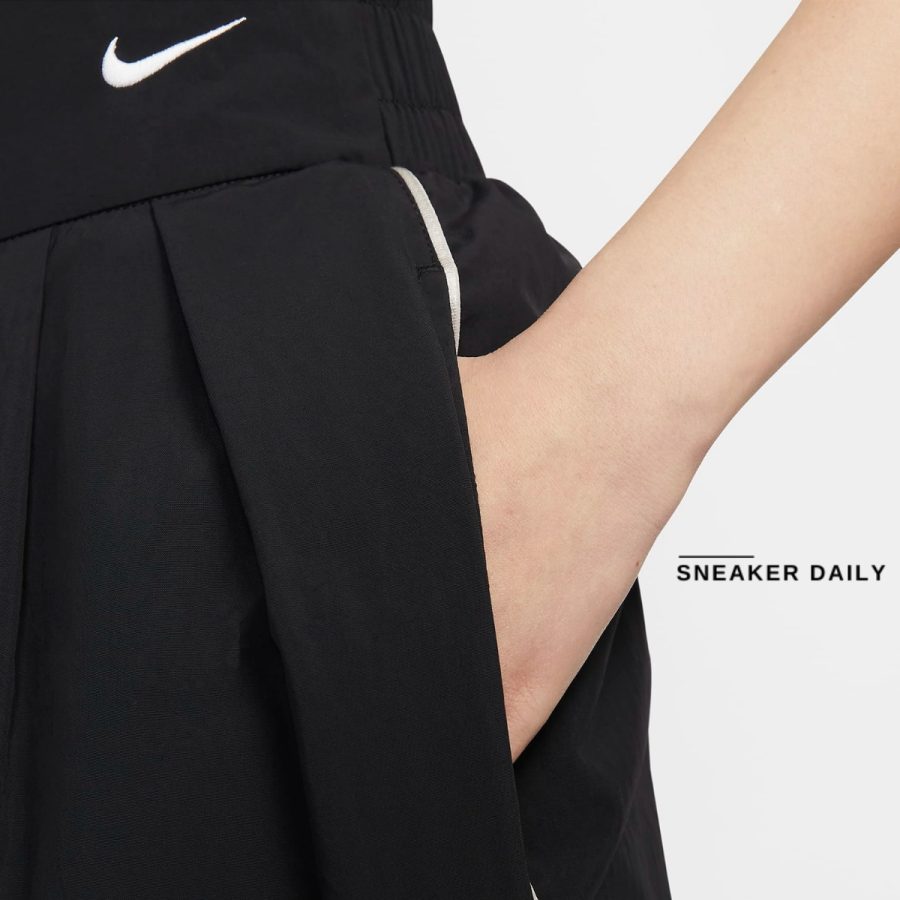 quần nike sportswear collection women's mid-rise repel asymmetrical-waist trousers fv7542-010