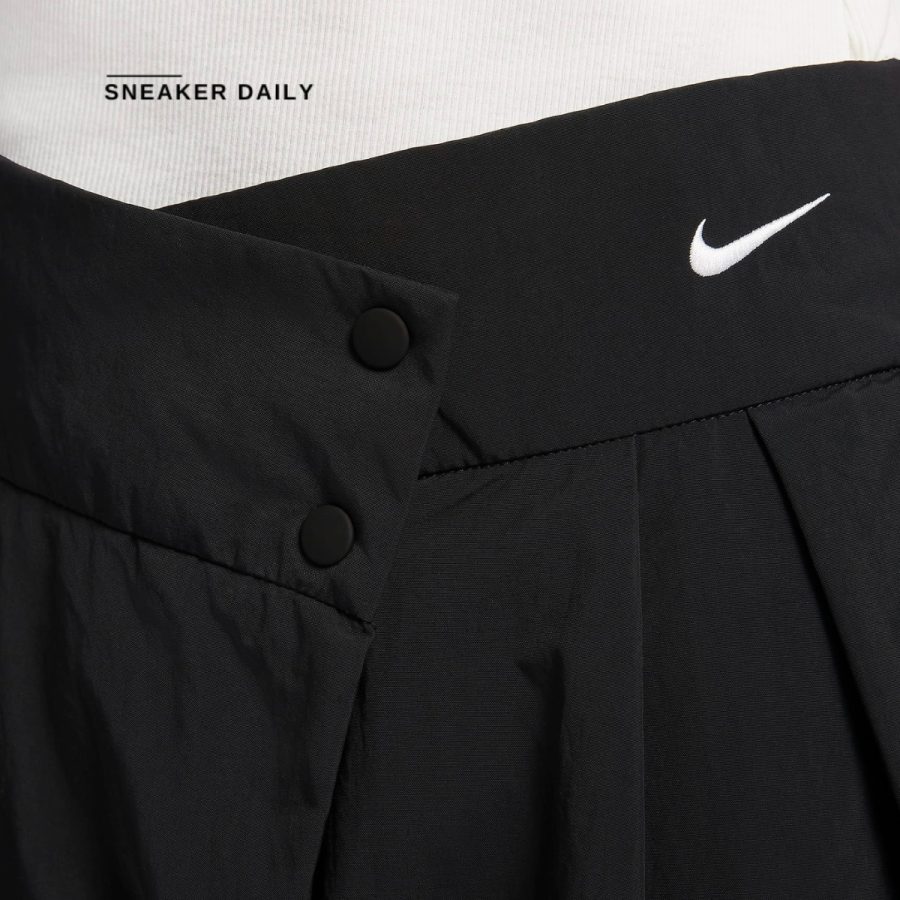 quần nike sportswear collection women's mid-rise repel asymmetrical-waist trousers fv7542-010