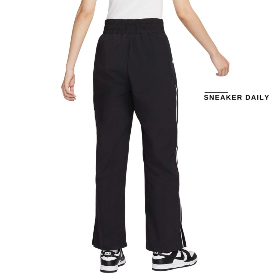 quần nike sportswear collection women's mid-rise repel asymmetrical-waist trousers fv7542-010