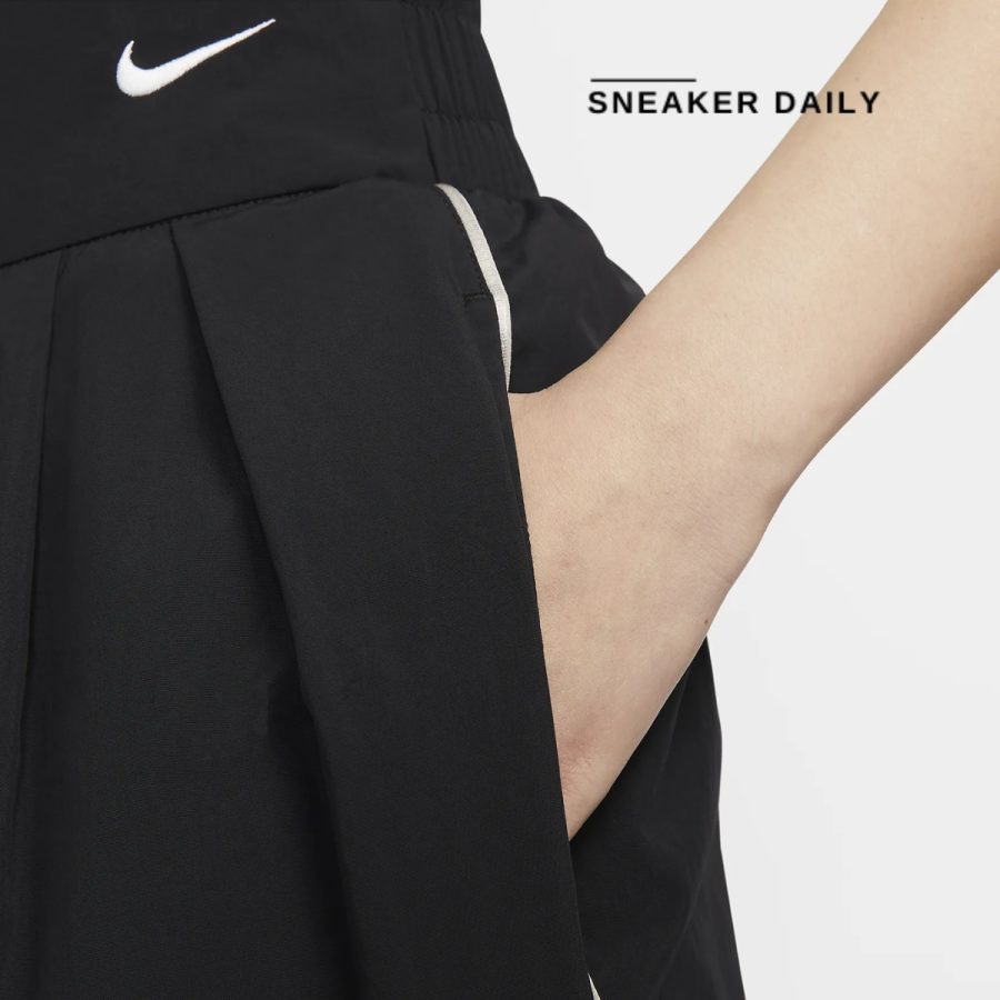 quần nike sportswear collection women's mid-rise rippled asymmetrical waist pants fv7542-478