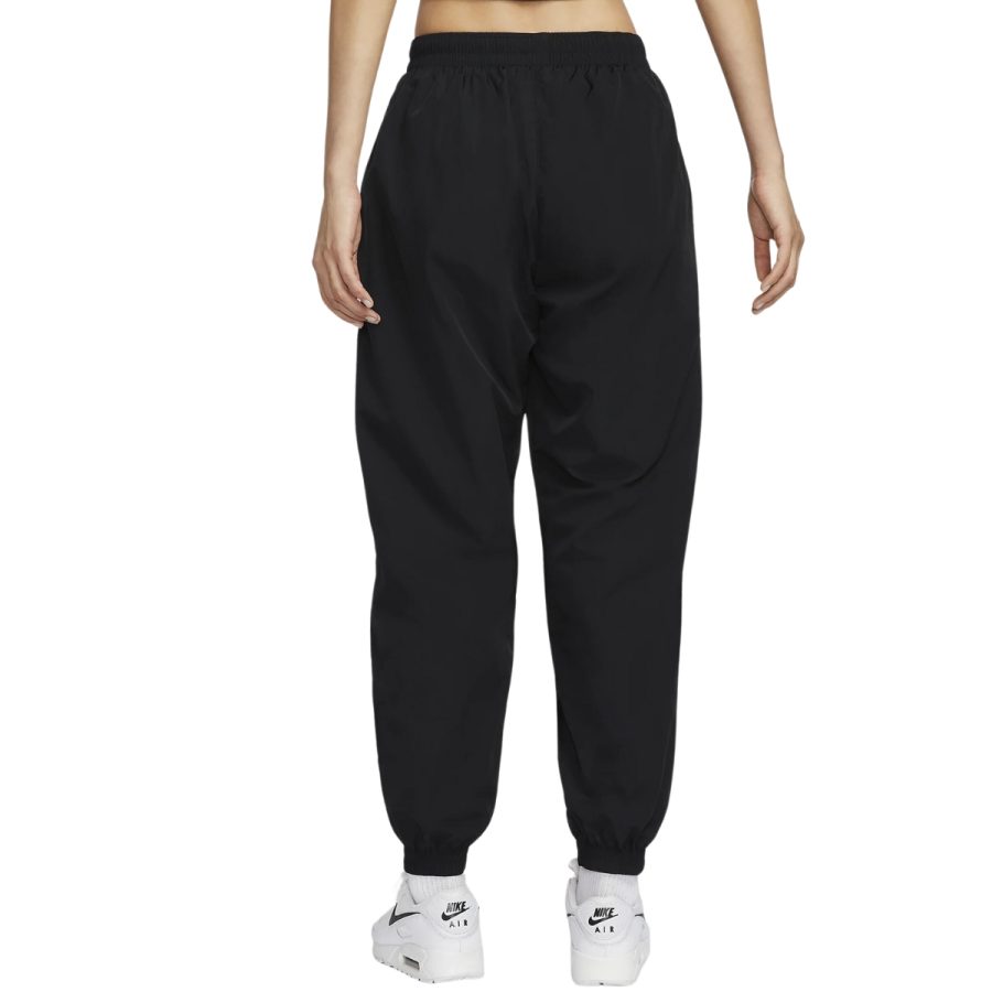 quần nike sportswear essential women's mid-rise oversized woven joggers fv7669-010