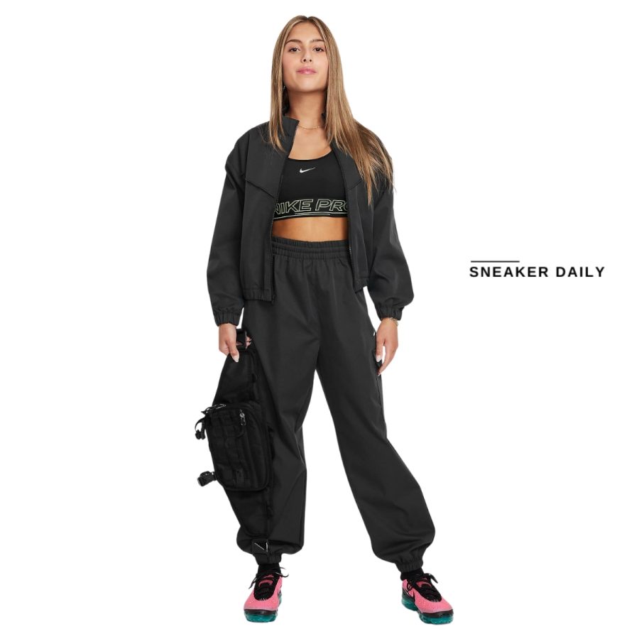 quần nike sportswear girls' cargo pants fz5554-010