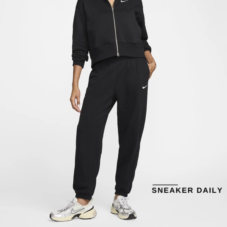 quần nike sportswear phoenix fleece women's high waist oversized french terry sweatpants hj8466-010