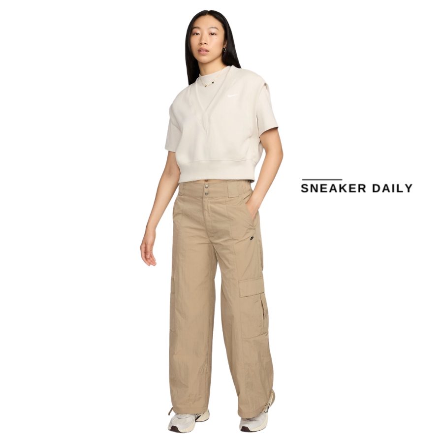 quần nike sportswear women's high-waisted woven cargo trousers hj6858-247