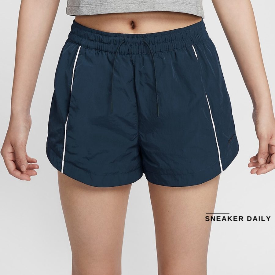 quần nike windrunner women's mid rise 2 inch woven shorts fv7501-480