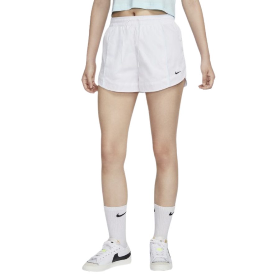 quần nike windrunner women’s mid-rise woven shorts fv7501-100