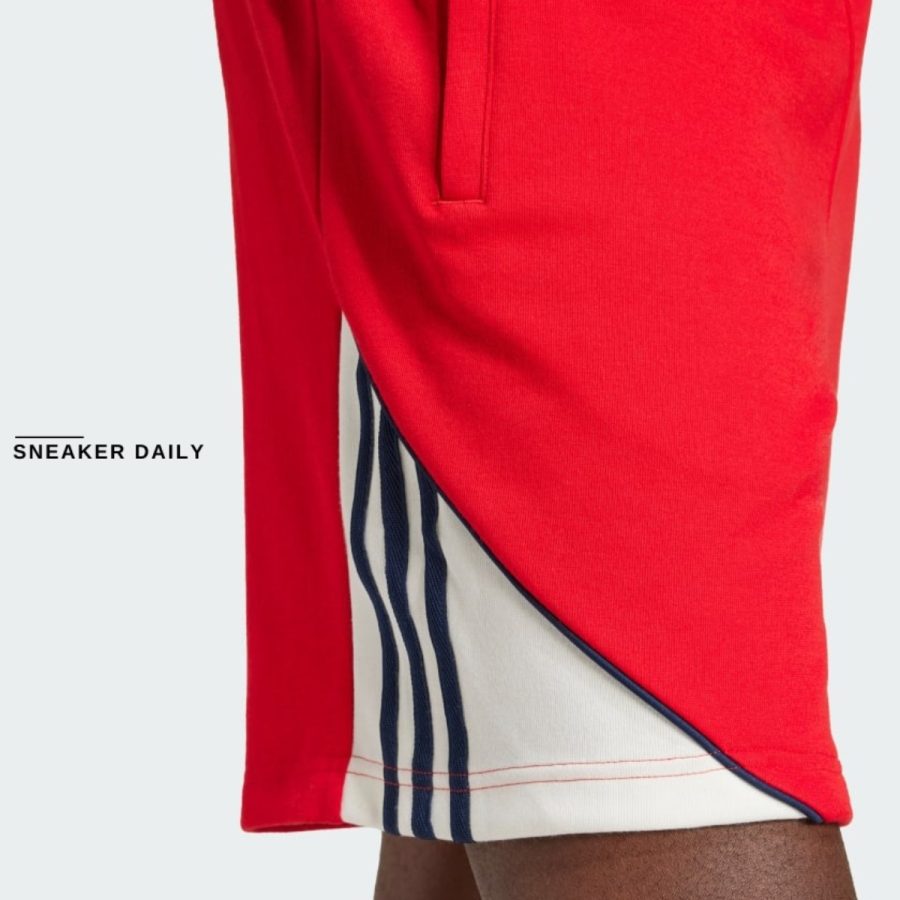 quần adidas colorblocked sst shorts - better scarlet iy4860